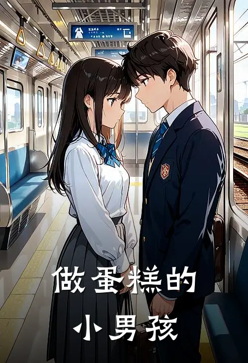 做蛋糕的小男孩